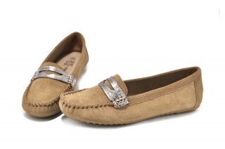 Pantofi crem din piele naturala Ivone - Img 3