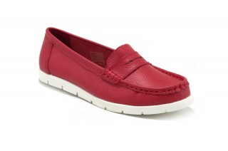 Pantofi rosii din piele naturala Clare DP45 - Img 3
