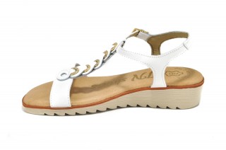 Sandale albe In shoes, din piele naturala - Img 4