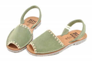 Sandale Avarca Lexie green, piele naturala