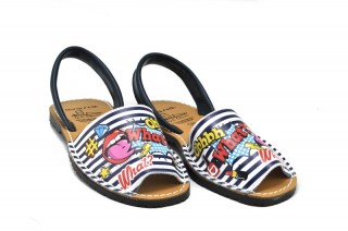 Sandale Avarca What, din piele naturala DS123