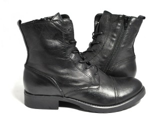 Ghete negre piele naturala Sarah - Img 2