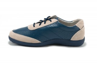 Pantofi albastri din piele naturala TOPWAY DP8 - Img 6