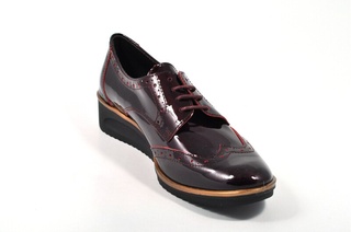 Pantofi bordeaux Jovisa, din piele naturala - Img 3