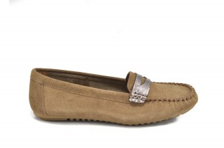 Pantofi crem din piele naturala Ivone - Img 4