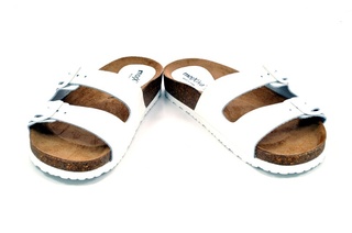 Sandale albe Morxiva, din piele naturala DS48 - Img 2
