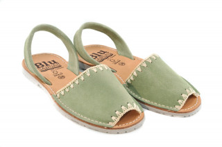 Sandale Avarca Lexie green, piele naturala - Img 2