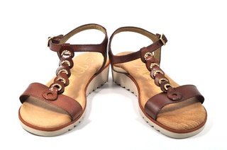 Sandale maro In shoes, din piele naturala DS37 - Img 2