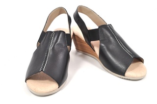 Sandale negre Tupie, din piele naturala - Img 2