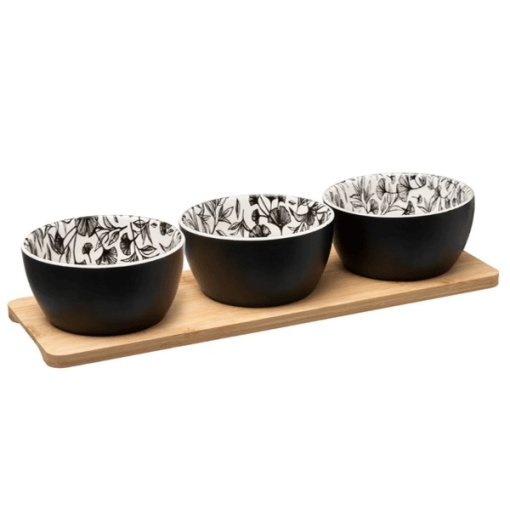 SET ZA PREDJELO 3 KOM FLORAL