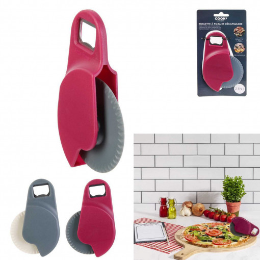 2 in 1 pizza sekač i otvarač za flaše
