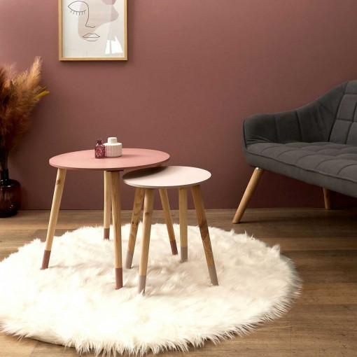 Set dva stola pink