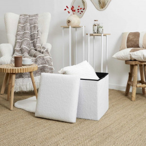 Tabure beli pouf - Img 3
