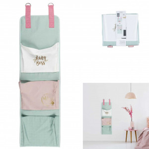 Organajzer roze/mint za zid - Img 1