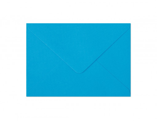 Plic B6(125x176mm) decorativ color albastru Smooth