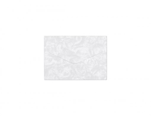 Plic B7 (88 x 125mm) decorativ color alb Roses