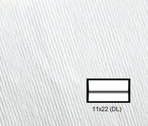 Plic Fedrigoni Acquerello Bianco DL (110 x 220 mm)