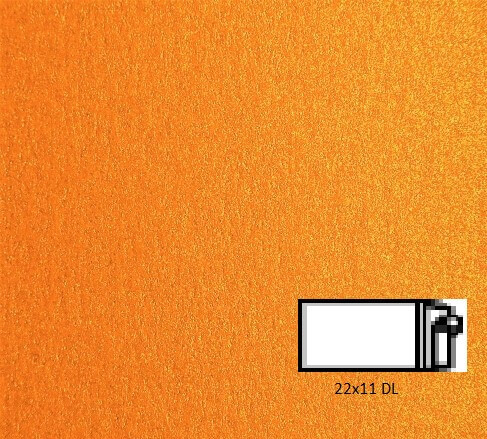 Plic Fedrigoni Sirio Pearl Orange Glow DL (110 x 220 mm) 50 buc/set