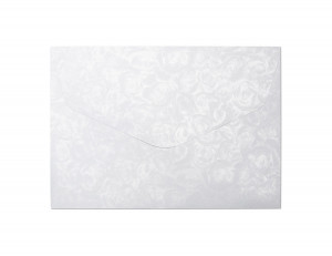 Plic C5 (162 x 229mm) decorativ color alb Roses