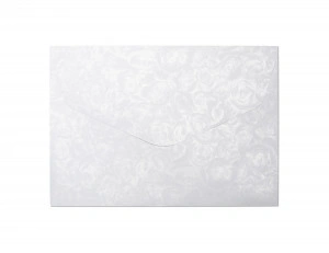 Plic C5 (162 x 229mm) decorativ color alb Roses