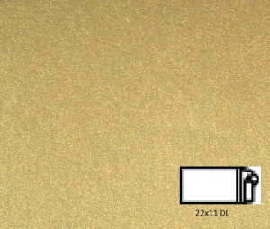 Plic Fedrigoni Sirio Pearl Aurum DL (110 x 220 mm) 50 buc/set