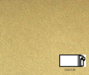 Plic Fedrigoni Sirio Pearl Aurum DL (110 x 220 mm) 50 buc/set