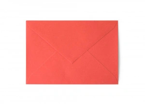Plic B6(125x176mm) decorativ color rosu Smooth