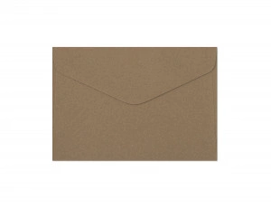 Plic C6 (114 x 162mm) decorativ color bej inchis Kraft