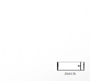 Plic Cordenons Plike Ivory/White DL (110 x 220mm) 50 buc/set - Img 2