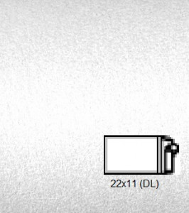 Plic Fedrigoni Sirio Pearl Ice White DL (110 x 220 mm) 50 buc/set