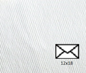 Plic Cordenons Acquerello Bianco (120 x 180mm) 50 buc/set