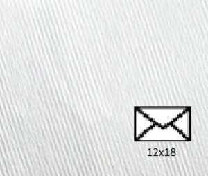 Plic Cordenons Acquerello Bianco (120 x 180mm) 50 buc/set