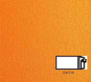 Plic Fedrigoni Sirio Pearl Orange Glow DL (110 x 220 mm) 50 buc/set