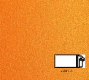 Plic Fedrigoni Sirio Pearl Orange Glow DL (110 x 220 mm) 50 buc/set