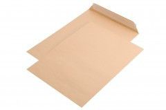 Plic B4 (250 x 353 mm), Kraft natur, lipire siliconica, 100 g/mp, 250 bucati/cutie