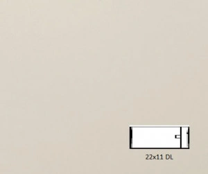 Plic Cordenons Plike Ivory/White DL (110 x 220mm) 50 buc/set