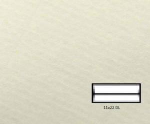 Plic Fedrigoni Corolla Classic Ivory DL (110 x 220 mm) 50 buc/set
