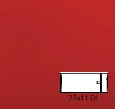 Plic Cordenons Plike Red/Black DL (110 x 220mm)