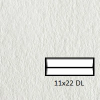 Plic Fedrigoni Freelife Vellum White DL (110 x 220 mm) 50 buc/set
