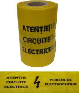 Banda avertizoare cabluri electrice 25 cm/250 m