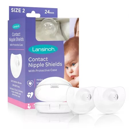Lansinoh Protectoare pentru mamelon Size 2 (24mm) x 2 bucati