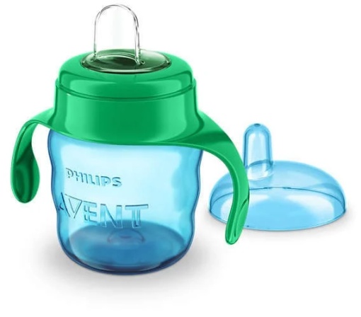 Philips Avent Cana cu tetina moale si manere, de la 6 luni, 200ml (cod 551/05)