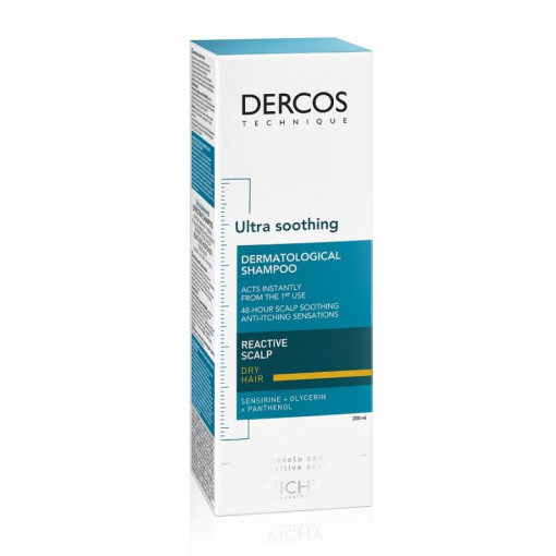 Vichy Dercos Sampon ultracalmant pentru scalp sensibil-uscat x 200ml