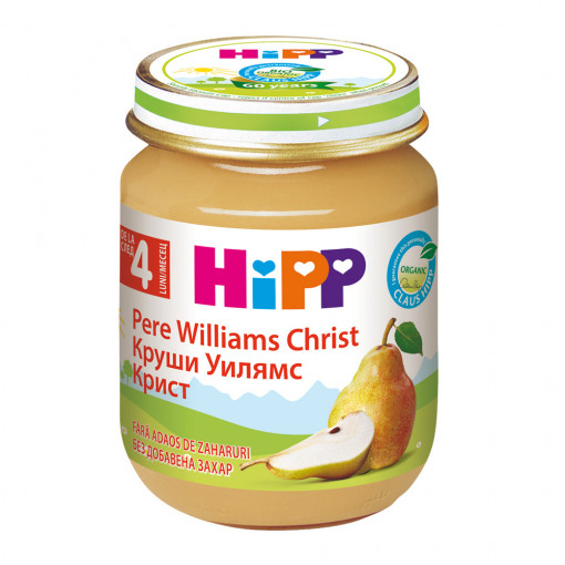 Hipp Piure BIO pere Williams x 125 grame