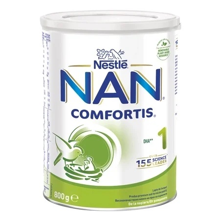 Nan 1 Comfortis, formula de lapte praf de inceput pentru sugari x 800 grame
