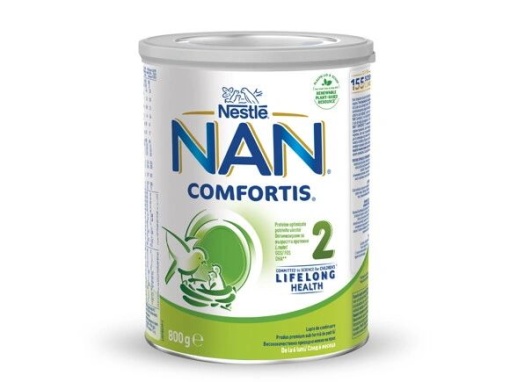 Nan 2 Comfortis, formula de lapte praf de la 6 luni x 800 grame