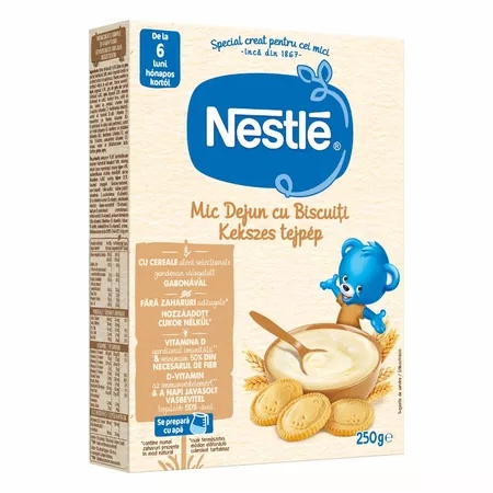 Nestle Cereale Mic Dejun cu biscuiti si lapte x 250 grame