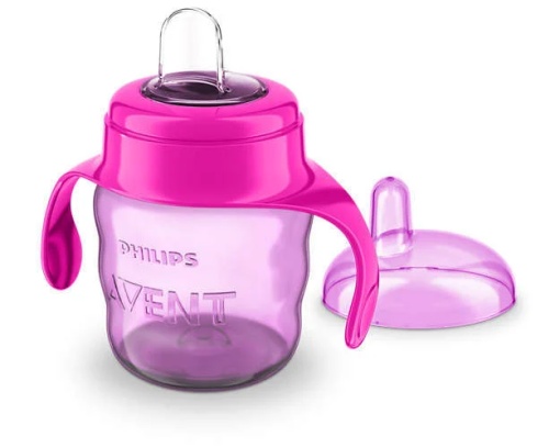 Philips Avent Cana cu tetina moale si manere, de la 6 luni, 200ml (cod 551/03)