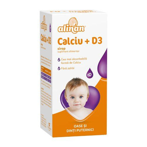Alinan Calciu + vitamina D3 x 150ml
