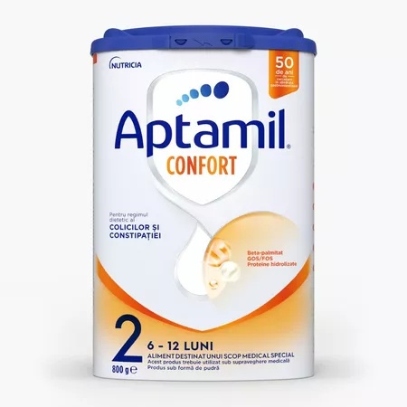 Aptamil Confort 2, formula de lapte praf 6-12 luni x 800 grame